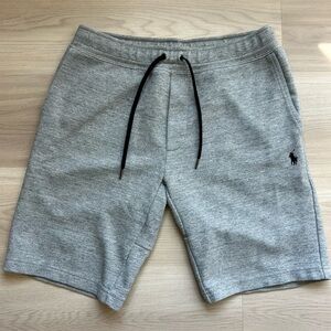 Polo Ralph Lauren Men's Gray Double-Knit Tech Fleece Shorts Size S